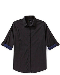 Murano Rolled Sleeve Ultimate Modern Comfort Slim Colorblock Sportshirt