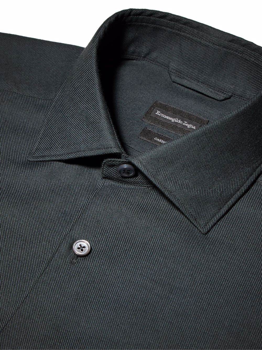 Ermenegildo Zegna Spread Collar Shirt, $474 | farfetch.com | Lookastic