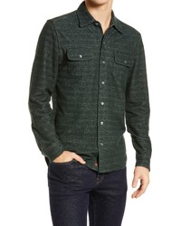 The Normal Brand Textured Knit Long Sleeve Button Up Shirt