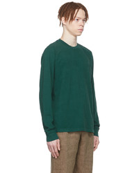 Noah Green Cotton Long Sleeve T Shirt