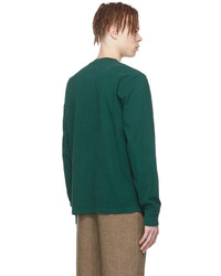 Noah Green Cotton Long Sleeve T Shirt