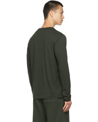 Dries Van Noten Green Supima Cotton Long Sleeve T Shirt