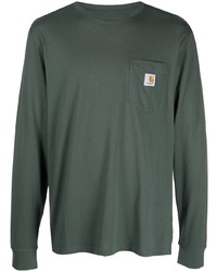 Carhartt WIP Logo Print Long Sleeve T Shirt