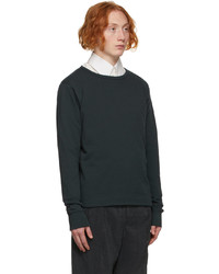 Lemaire Navy Terry Long Sleeve T Shirt