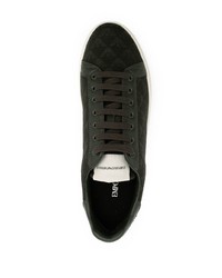 Emporio Armani Quilted Low Top Sneakers