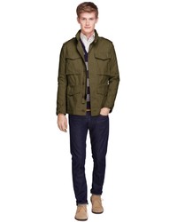 Brooks Brothers Military Waxed Cotton Blend Jacket