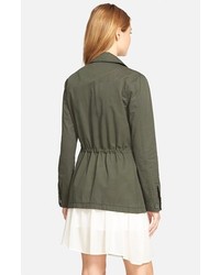 Nordstrom Cupcakes And Cashmere Presidio Military Jacket Size Medium Green