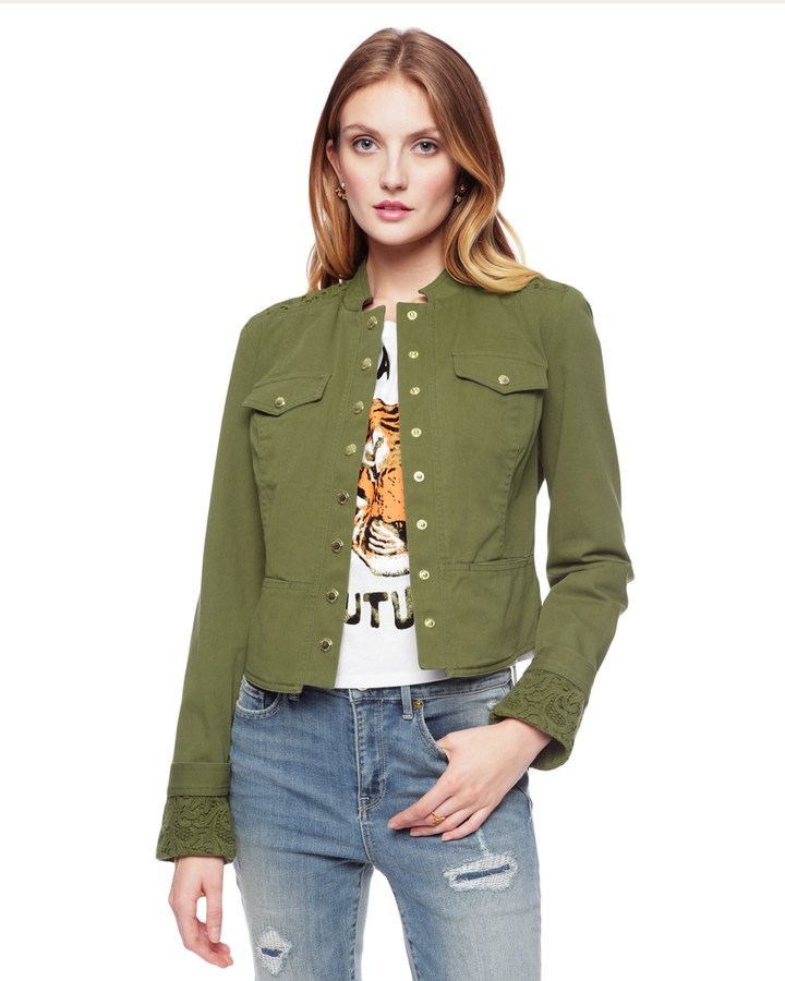 Juicy Couture Military Twill Jacket, $201 | Juicy Couture | Lookastic