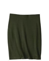 Mossimo Ponte Pencil Skirt Green L