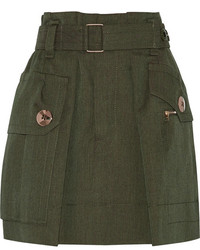 Marc Jacobs Wool Gabardine Mini Skirt