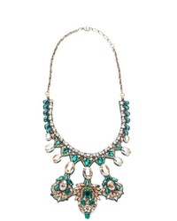 Deepa Gurnani Empresss Fortune Necklace Emerald