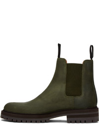 Common Projects Green Kenia Chelsea Boots