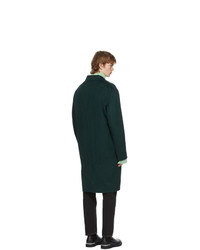 Acne Studios Green Wool Single Breasted Coat