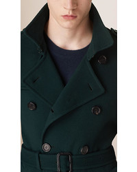 Burberry Wool Cashmere Blend Trench Coat
