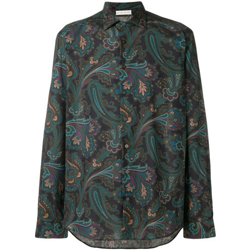 green paisley shirt men