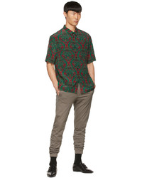 Saint Laurent Green Silk Shirt