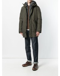 Woolrich Camouflage Layer Hood Coat