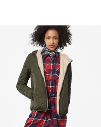 Uniqlo Faux Shearling Quilted Parka