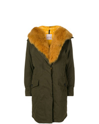 Moncler Fox Fur Midi Coat
