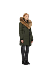 Mackage Green Down And Fur Classic Kay Parka
