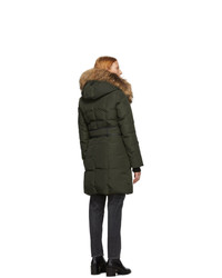Mackage Green Down And Fur Classic Kay Parka