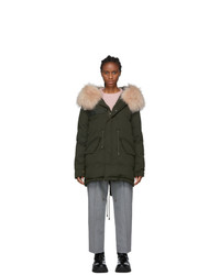 MR AND MRS ITALY Green Down Puffer Parka