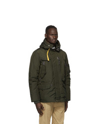 Parajumpers Green Down Right Hand Base Parka