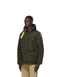 Parajumpers Green Down Right Hand Base Parka