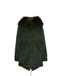 Mr & Mrs Italy Hooded Fur Collar Parka Coat