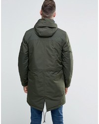 The North Face Insulated Mountain Parka In Green