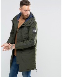 The North Face Insulated Mountain Parka In Green