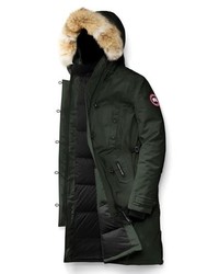 Canada Goose Kensington Slim Fit Down Parka With Genuine Coyote