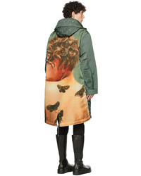 Undercover Khaki Printed Fishtail Coat