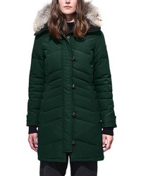 Canada Goose Lorette Hooded Down Parka With Genuine Coyote