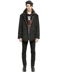 Dolce & Gabbana Double Breasted Wool Pea Coat