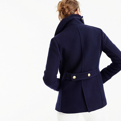 Petite Fashion and Style Blog, J.Crew Andover Peacoat