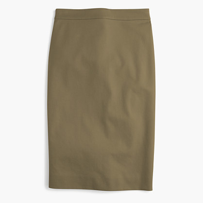 j crew no 2 pencil skirt cotton