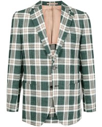 Man On The Boon. Checked Single Breasted Blazer
