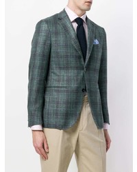 Cantarelli Handkerchief Plaid Fitted Jacket