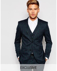 Selected Homme Plaid Suit Jacket In Skinny Fit