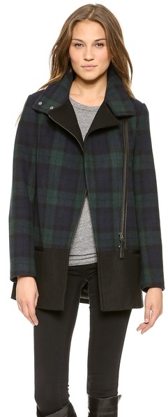 Mackage Berta Plaid Wool Coat, $690 | shopbop.com | Lookastic