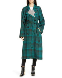 See by Chloe Double Face Plaid Coat
