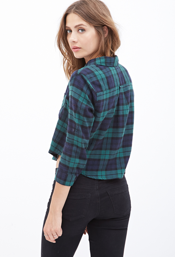 Forever 21 Collared Plaid Flannel Shirt, $17 | Forever 21 | Lookastic