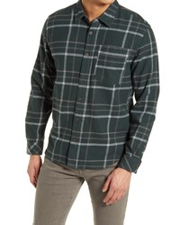 tentree Benson Plaid Organic Cotton Flannel Button Up Shirt