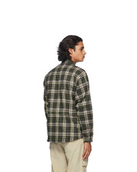 Reese Cooper®  Green Flannel Check Shirt