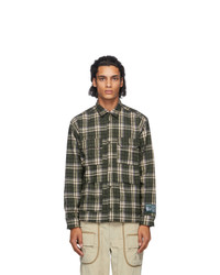Reese Cooper®  Green Flannel Check Shirt