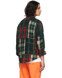 Polo Ralph Lauren Green Red Flannel Classic Fit Shirt
