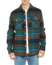 Obey Homebound Heavy Plaid Flannel Shirt Jacket