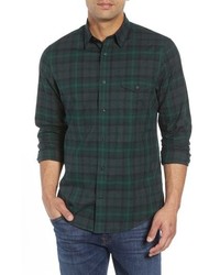 Nordstrom Men's Shop Regular Fit Plaid Flannel Sport Shirt