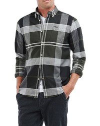 Barbour Stirling Tailored Fit Plaid Flannel Button Up Shirt